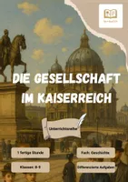 Vorschau - Stundenentwürfe - Die Gesellschaft im Kaiserreich - Deckblatt