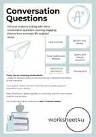 Vista previa - Otros - Conversation Questions Boxes Labels - Portada