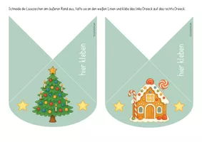 Vorschau - Mal- und Bastelvorlagen - Eck-Lesezeichen basteln - Weihnachten - Seite 3