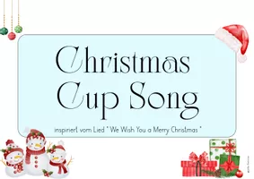 Vorschau - Bildkarten - We wish you a merry Christmas - Cup Song - Seite 1