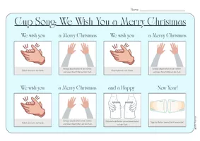 Vorschau - Bildkarten - We wish you a merry Christmas - Cup Song - Seite 3