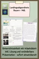 Vorschau - Stundenentwürfe - Landtagsabgeordnete Bayern - MdL - Deckblatt