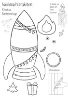 Vorschau - Mal- und Bastelvorlagen - 🎄🚀 Winter- & Weihnachtsraketen - kreative Bastelvorlagen - Seite 3