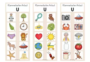 Vorschau - Aufgabenkarten - Klammerkarten Anlaute - Freiarbeitsmaterial Klasse 1 - Seite 3