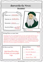 Vorschau - Arbeitsblätter - Leonardo da Vinci: Infotext & Steckbrief - Seite 3