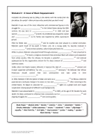 Vorschau - Arbeitsblätter - Malcolm X (Lückentext / gap filling exercise) - Seite 1