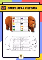 Vista previa - Hojas de trabajo - Brown bear Storytime flipbook - Portada
