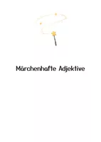 Vorschau - Arbeitsblätter - Märchenhafte Adjektive - Deckblatt