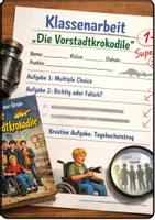 Vorschau - Test - Die Vorstadtkrokodile | Klassenarbeit | Max von der Grün - Deckblatt