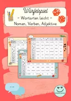 Vorschau - Spiele - Würfelspiel: Wortarten (Nomen, Verb, Adjektiv) - Deckblatt