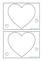 Vista previa - Manualidades / Dibujos para colorear - Valentine’s Postcards-Postales - página 1