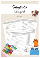 Vorschau - Arbeitsblätter - Satzglieder sicher bestimmen - Arbeitsheft (Kl.3/4) - Deckblatt