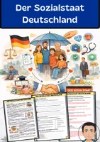 Vorschau - Arbeitsblätter - Der Sozialstaat Deutschland: Grundlagen einfach erklärt - Deckblatt