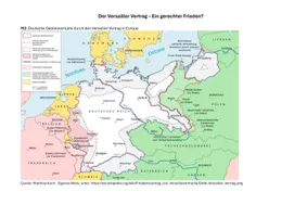 Vorschau - Arbeitsblätter - Arbeitsblatt + Quelle: Der Versailler Vertrag - Seite 2