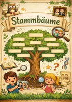 Vorschau - Arbeitsblätter - Genetik: Stammbäume mit Lösung - Deckblatt