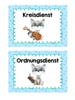 Vorschau - Bildkarten - Klassendienste - Waschbärenklasse - Seite 3