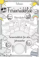 Vorschau - Arbeitsblätter - Materialpaket Ferienrückblick / Rückblick der Ferien für jede Jahreszeit - Deckblatt
