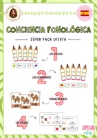 Vista previa - Hojas de trabajo - PACK - Conciencia fonológica - Portada