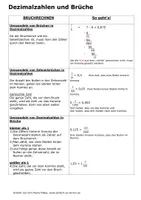Bruchrechnen Regeln – Unterrichtsmaterial im Fach Mathematik