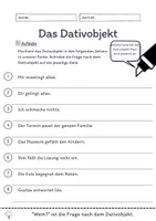 Das Dativobjekt Übungen (IV) | differenziert - leicht ...
