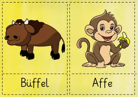 Tafelmaterial zum Bilderbuch 'Von Kopf bis Fuß' - Körperteile,/Tiere ...