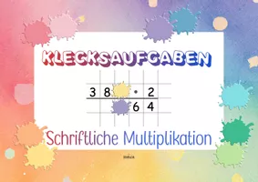 Schriftliche Multiplikation Klecksaufgaben Aufgabenkarten Klasse 4 Und schriftliche-multiplikation-klecksaufgaben-aufgabenkarten-klasse-4-und