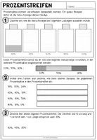 PROZENT Prozentstreifen Streifendiagramm Arbeitsblatt prozent-prozentstreifen-streifendiagramm-arbeitsblatt