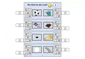 Klammerkarten Buchstabe Laut ß Buchstabeneinführung ...