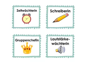 Rollenkärtchen Gruppenarbeit – Unterrichtsmaterial im Fach ...