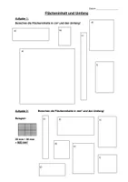 Arbeitsblätter - Flächeninhalt und Umfang von Rechtecken ...