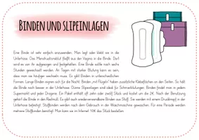Menstruation - Eine Übersicht über die Hygieneprodukte ...