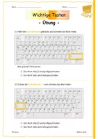 Wichtige Tasten der Tastatur | Einführen und Festigen ...