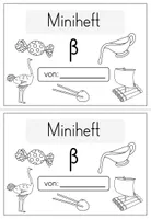 Buchstabe ß - Miniheft für die Buchstabeneinführung ...