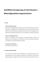 Stundenentwurf Materialgest tztes Schreiben Argumentieren stundenentwurf-materialgest-tztes-schreiben-argumentieren