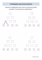 Pyramides multiplicatives - Ressource pédagogique pour ton cours de ...