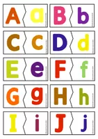 Associer les lettres en capitales aux lettres en scriptes - Ressource ...