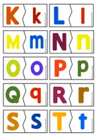 Associer les lettres en capitales aux lettres en scriptes - Ressource ...