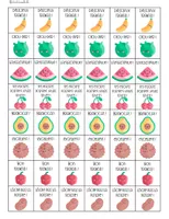 STICKERS ALIMENTS 🍓 - Ressource pédagogique pour ton cours de Matériel ...
