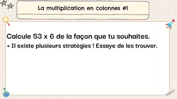 La multiplication en colonnes - Enseignement clé en main - Ressource ...