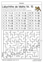 Labyrinthes de Maths: Table de multiplication - Ressource pédagogique ...