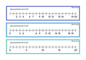 Lignes graduées jusqu'à 20 - Ressource pédagogique pour ton cours de ...
