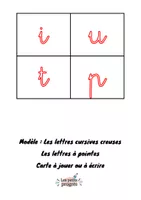 Cursive Pointe 20 cartes pour les lettres à pointes (Alphabet cursif) GS CP ...