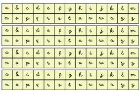 LES LETTRES DE L’ALPHABET EN ÉCRITURE CURSIVE-3 - Ressource pédagogique ...