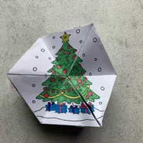 Bild in der Beschreibung des Unterrichtsmaterials Weihnachten Basteln Flextangle von Schlaufuechsin #2