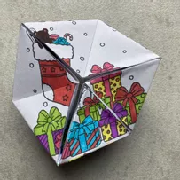 Bild in der Beschreibung des Unterrichtsmaterials Weihnachten Basteln Flextangle von Schlaufuechsin #3