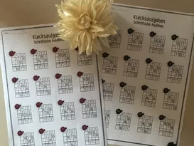 Bild in der Beschreibung des Unterrichtsmaterials Klecksaufgaben Materialpaket - Schriftliche Addition und Subtraktion ZR 1000 von Unterricht mit Herz #3