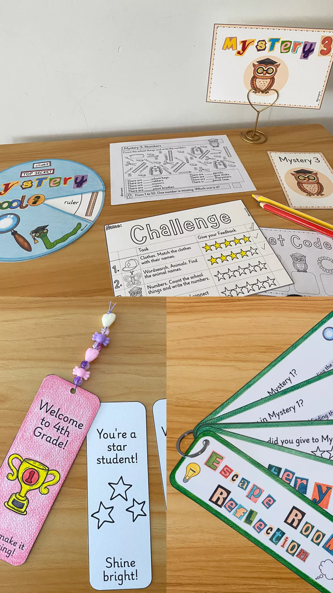 Bild in der Beschreibung des Unterrichtsmaterials Back to School Escape Room Englisch von Lernperle #2