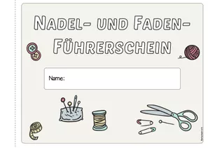 Bild in der Beschreibung des Unterrichtsmaterials Nadel- und Faden-Führerschein・Selbstlernheft・nähen lernen・Arbeitsheft mit praktischen Übungen von arbeitslehrerin #2