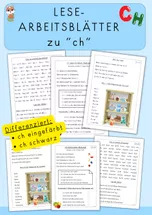 Bild in der Beschreibung des Unterrichtsmaterials Buchstabeneinführung ch, Buchstabenkombination von Frau Zauberfuchs #1