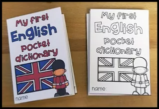 Bild in der Beschreibung des Unterrichtsmaterials My first English pocket dictionary (Faltheft) von Unterrichtmitspass #1